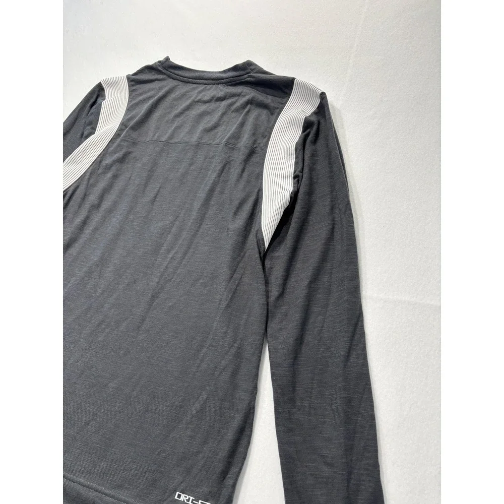 Pittsburgh Steelers Shirt Mens Medium Gray NFL Football Nike Dri Fit Long Sleeve